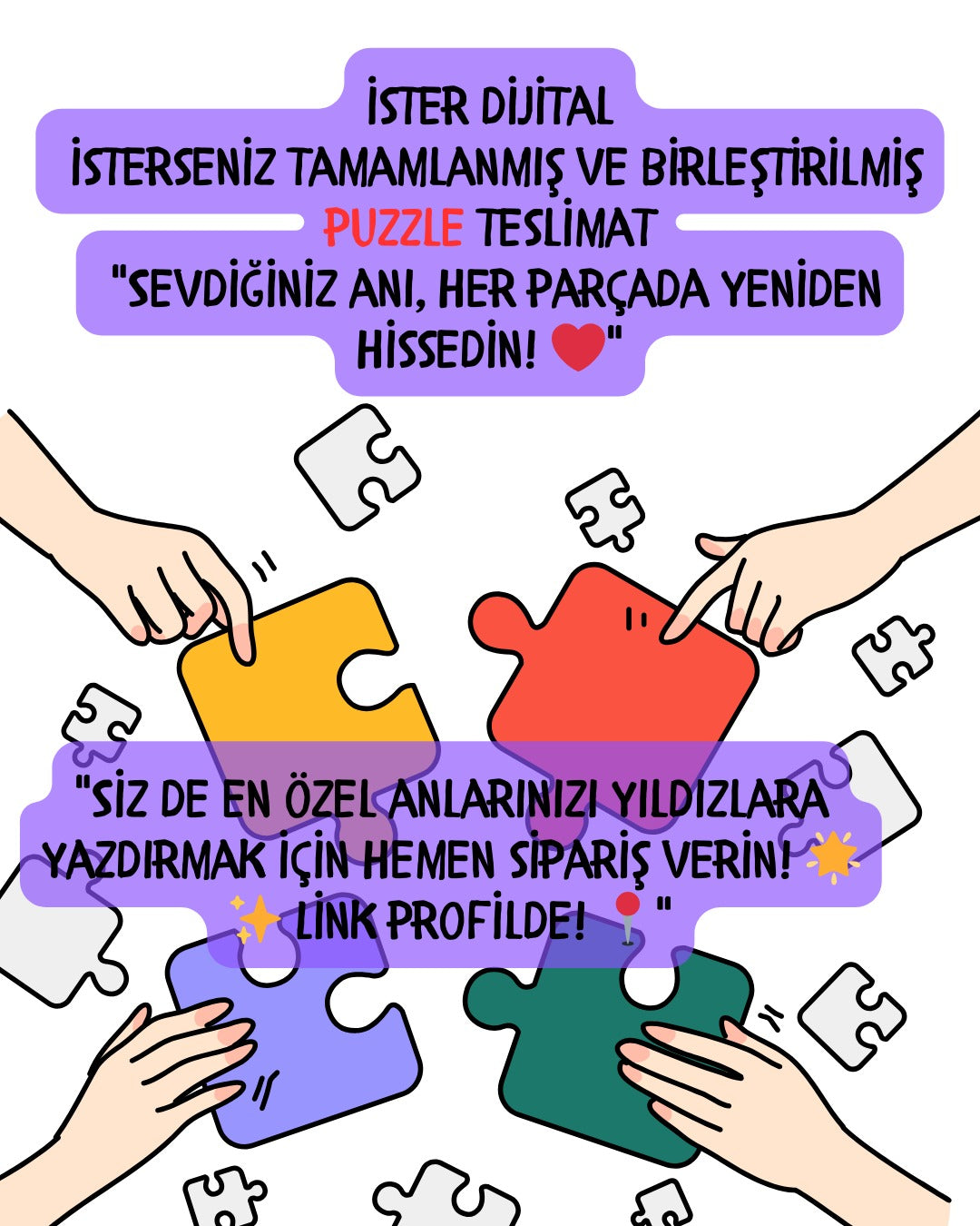 UZAY TEMALI ÖZEL ÜRETİM PUZZLE (40x60)