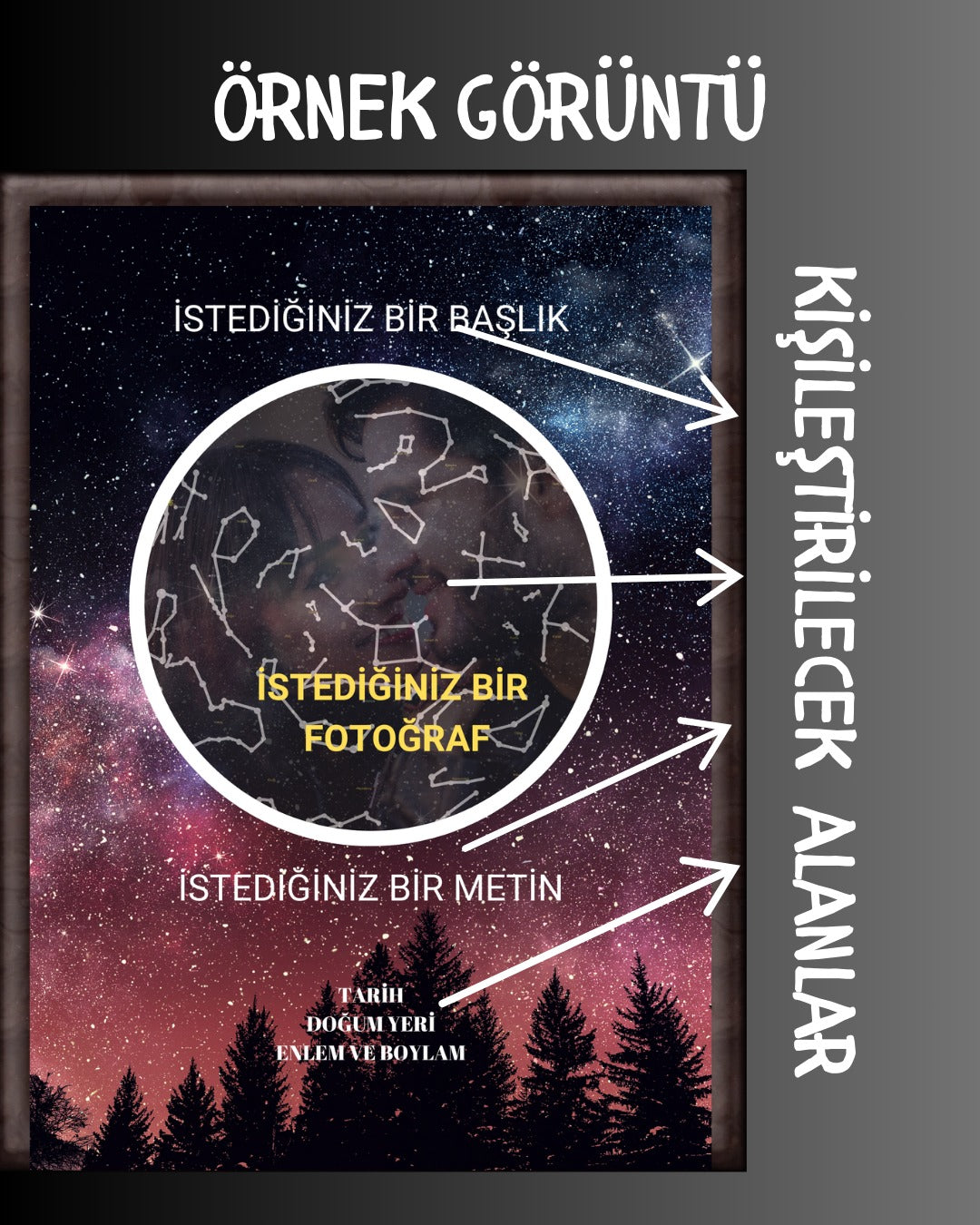 UZAY TEMALI ÖZEL ÜRETİM PUZZLE (40x60)