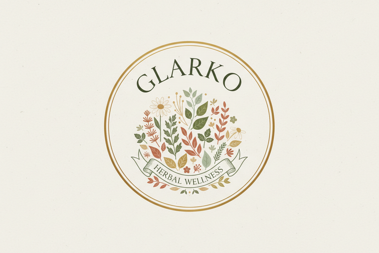 "GLARKO" iSMİNDE BİTKİ ÇAYLARI İLE ALAKASI DA OLAN LOGO OLUŞTUR